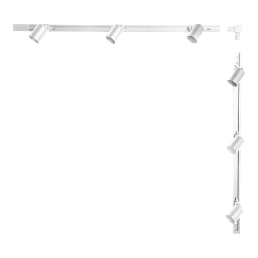 Zuma Line - Spotlight for rail system 6xGU10/10W/230V white + rail accessories