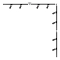Zuma Line - Spotlight in track system 8xGU10/35W/230V black