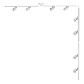 Zuma Line - Spotlight in Track System 8xGU10/35W/230V White