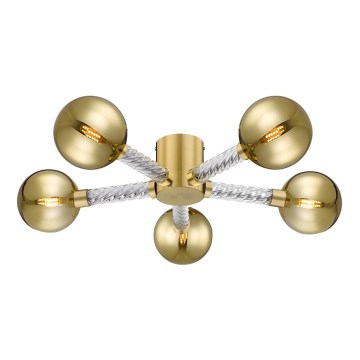 Zuma Line - Surface-mounted chandelier 5xG9/6W/230V brass