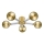 Zuma Line - Surface-mounted chandelier 5xG9/6W/230V brass