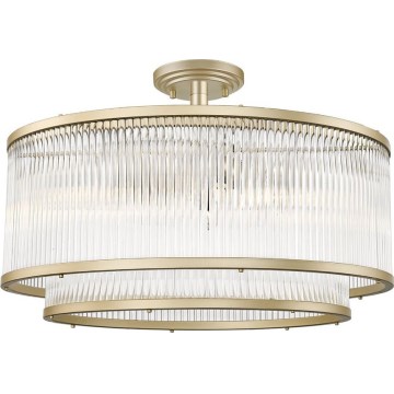 Zuma Line - Surface-Mounted Chandelier, 6x E14/60W/230V, Brass