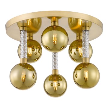Zuma Line - Surface-mounted chandelier 6xG9/6W/230V brass