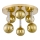 Zuma Line - Surface-mounted chandelier 6xG9/6W/230V brass