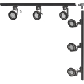 Zuma Line - Track Spotlight System 6xGU10/15W/230V Black