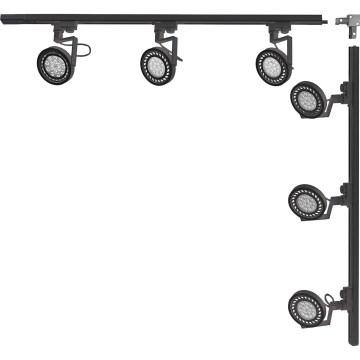 Zuma Line - Track Spotlight System 6xGU10/15W/230V Black