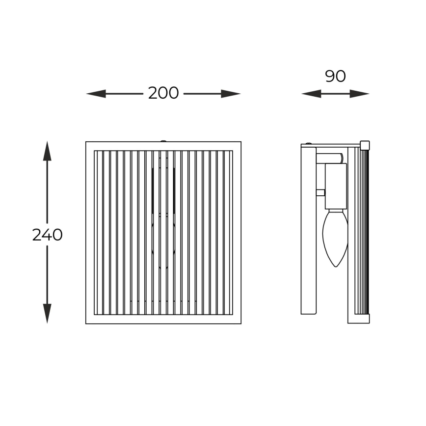 Zuma Line - Wall light 1xE14/60W/230V shiny chrome