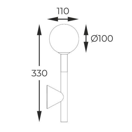 Zuma Line - Wall light 1xG9/4W/230V black