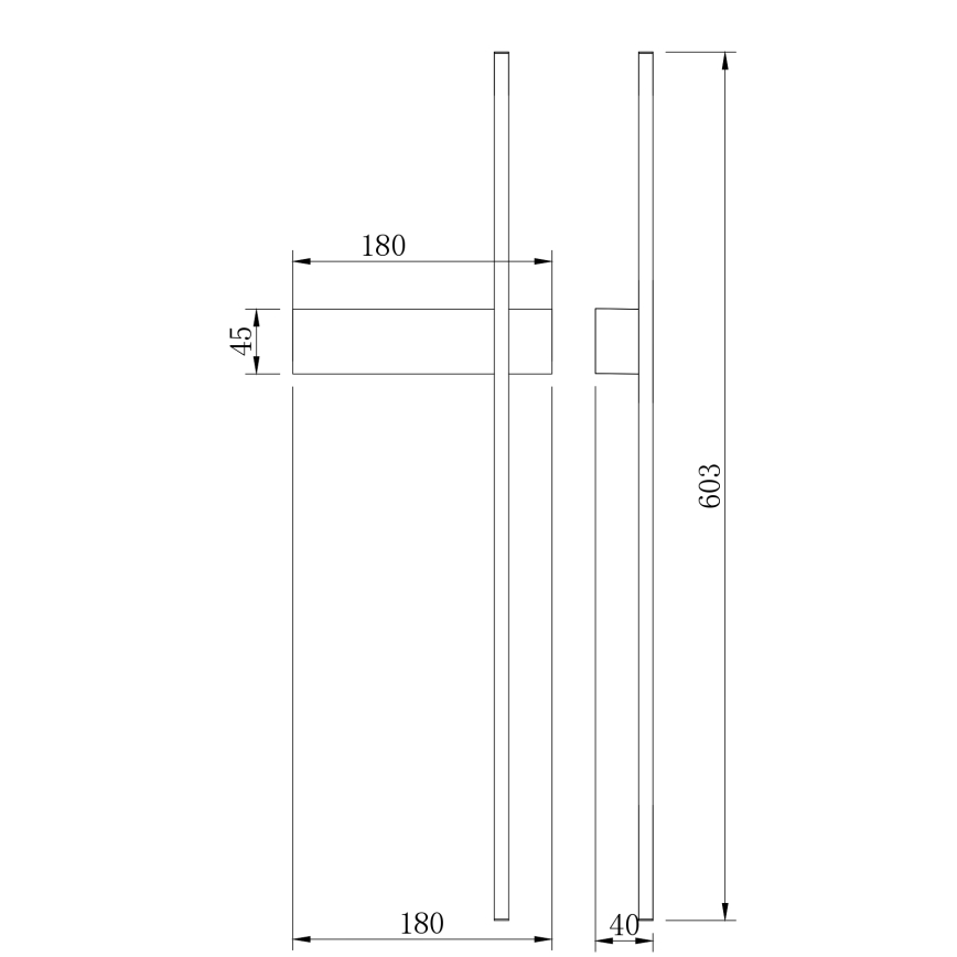 Zuma Line - LED Wall Light, 8W/230V, 3000/4000/6000K, 60 cm, Gold