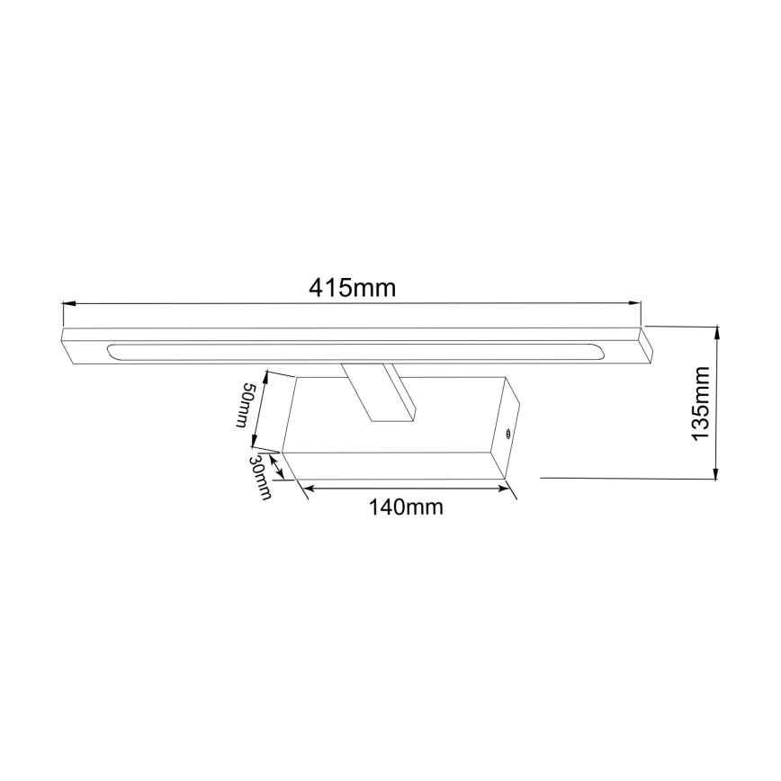 Zuma Line - LED Bathroom mirror lighting LED/12W/230V 41 cm IP44 shiny chrome