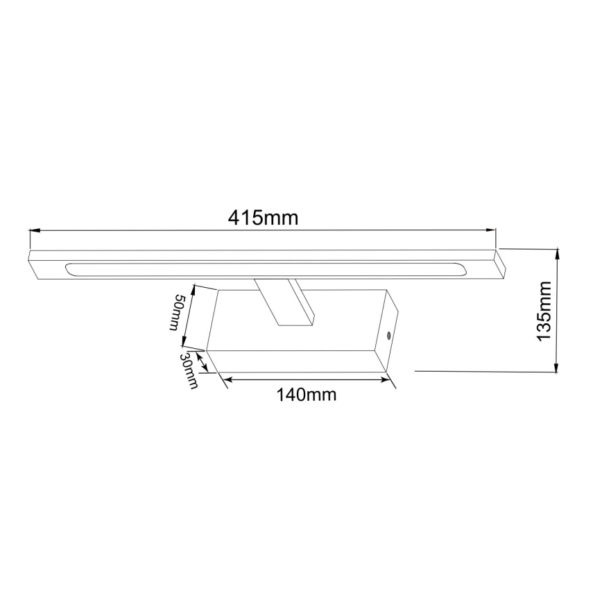 Zuma Line - LED Bathroom mirror lighting LED/12W/230V 41 cm IP44 gold