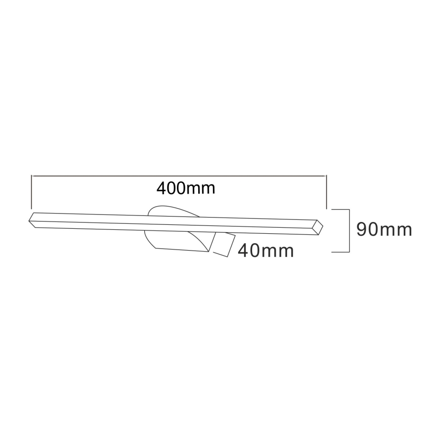 Zuma Line - LED Picture light LED/12W/230V 40 cm black