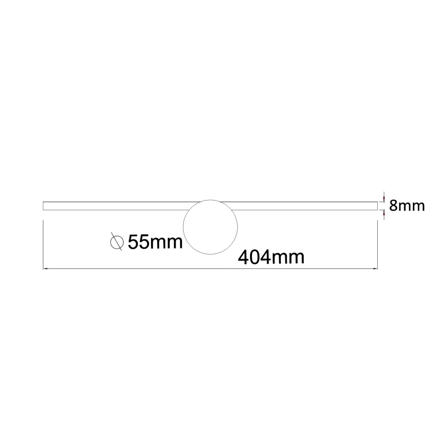 Zuma Line - LED Bathroom mirror lighting LED/6W/230V 40 cm IP44 black