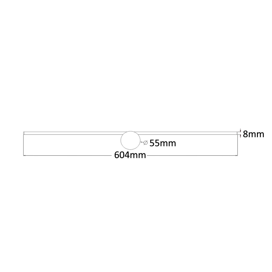 Zuma Line - LED Bathroom mirror lighting LED/8W/230V 60 cm IP44 shiny chrome