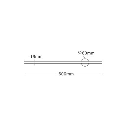 Zuma Line - LED Wall light LED/8W/230V 60 cm black