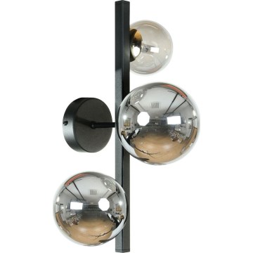 Zuma Line - Wall lamp 3xG9/8W/230V Black/Smoked Black