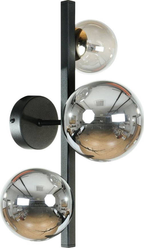 Zuma Line - Wall lamp 3xG9/8W/230V Black/Smoked Black