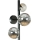 Zuma Line - Wall lamp 3xG9/8W/230V Black/Smoked Black