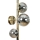 Zuma Line - Wall light 3xG9/8W/230V gold/smoked black
