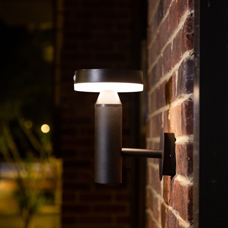 Zuma Line - LED Solar wall lamp with a motion and dusk sensor LED/4,5W/2000 mAh IP44 black