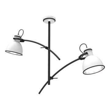 ZUMBA Pendant Light 2xE27/60W/230V White/Black