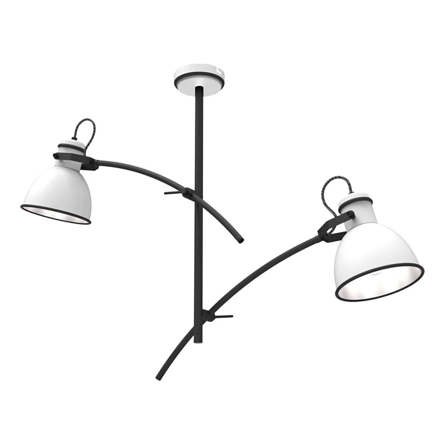 ZUMBA Pendant Light 2xE27/60W/230V White/Black
