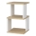 ZUNA bedside table oak/white
